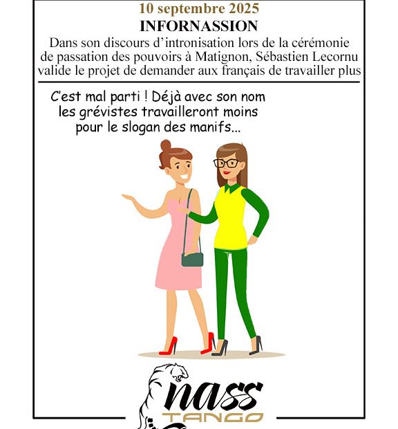 10 septembre 2025 Dans son discours d’intronisation lors de la cérémonie de passation des pouvoirs à Matignon, Sébastien Lecornu valide le projet de demander aux français de travailler plus.